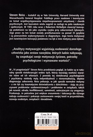 16 pragnień. Analiza motywacyjna - StevenReiss [KSIĄŻKA]