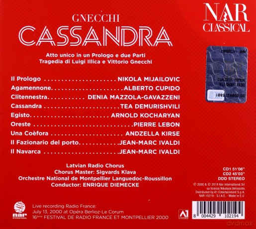 Denia Mazzola Gavazzeni: Gnecchi - Cassandra [2CD]