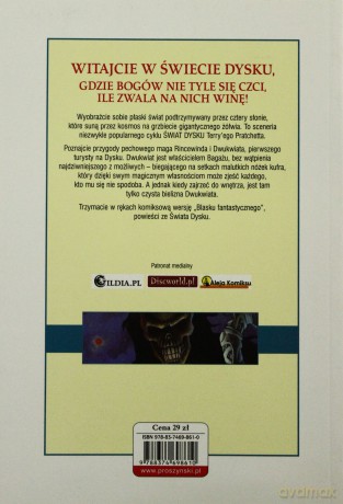 Komiks Blask fantastyczny Terry`ego Pratchetta (komiks) - Terry Pratchett [KSIĄŻKA]