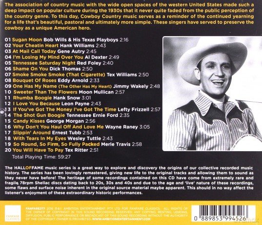 Hall Of Fame: The Singing Cowboys [CD]