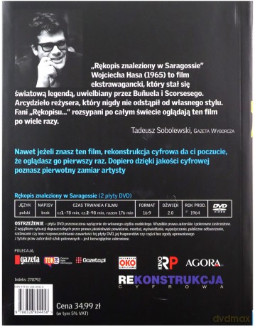 Rękopis znaleziony w Saragossie - Zbigniew Cybulski (Mistrzowie Polskiego Kina) Tom 2 [2DVD]+[KSIĄŻKA]