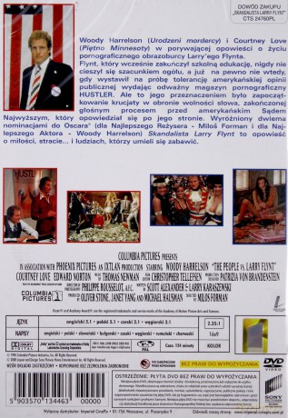 Skandalista Larry Flynt (polski lektor) [DVD]
