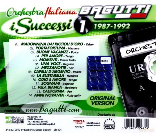 Orchestra Bagutti: I Successi vol.1 [CD]