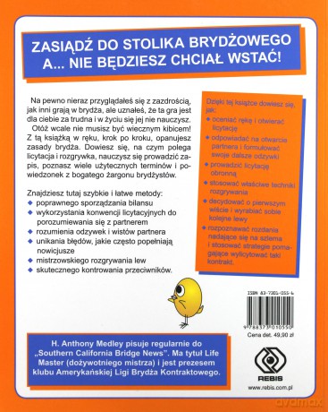 Brydż Dla Żółtodziobów - Anthony H. Medley [KSIĄŻKA]