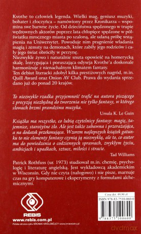 Imię Wiatru - Patrick Rothfuss [KSIĄŻKA]