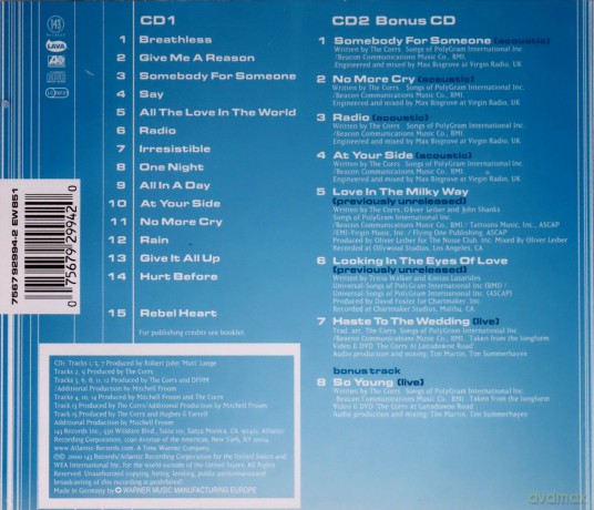 Corrs: In Blue: Special Edition [CD]