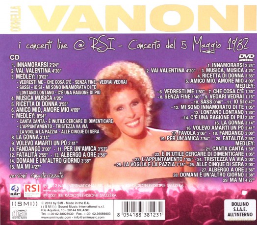 Ornella Vanoni: In Concerto [2CD]