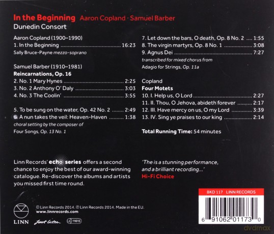 Dunedin Consort: In the Beginning [CD]