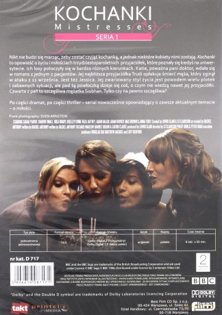 Kochanki sezon 1 (BBC) [DVD]