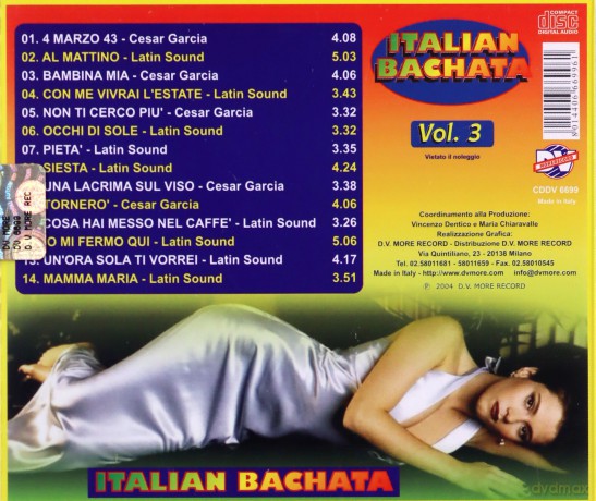 Italian Bachata Vol.3 [CD]