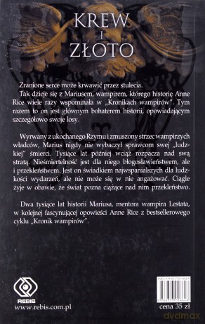 Krew I Złoto - Anne Rice [KSIĄŻKA]