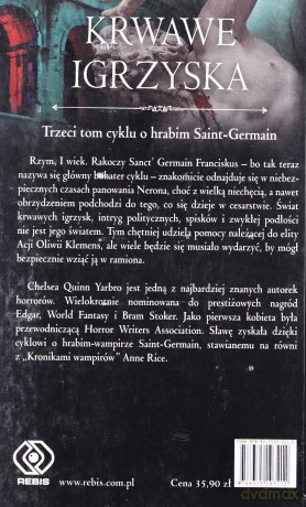 Krwawe Igrzyska - Quinn Chelsea Yarbro [KSIĄŻKA]