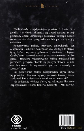 Wielki Gatsby - F. Scott Fitzgerald [KSIĄŻKA]