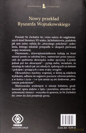 Na Zachodzie Bez Zmian - Maria Erich Remarque [KSIĄŻKA]