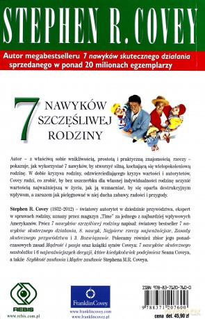 7 Nawyków Szczęśliwej Rodziny - M.R. Stephen Covey [KSIĄŻKA]
