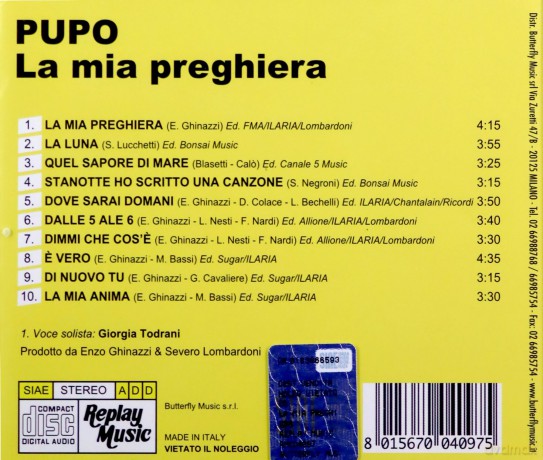 Pupo: La Mia Preghiera [CD]
