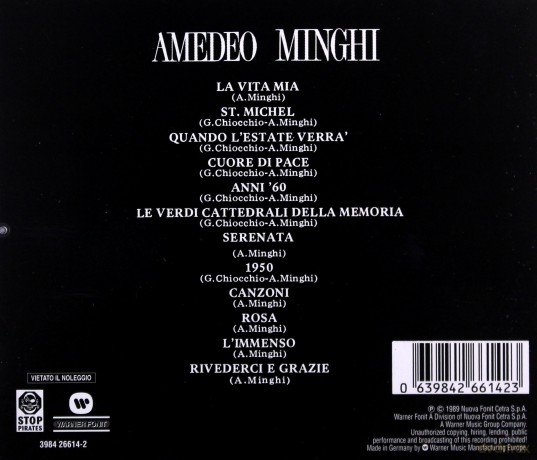 Amedeo Minghi: La Vita Mia [CD]