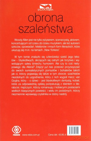 Obrona Szaleństwa - Woody Allen [KSIĄŻKA]