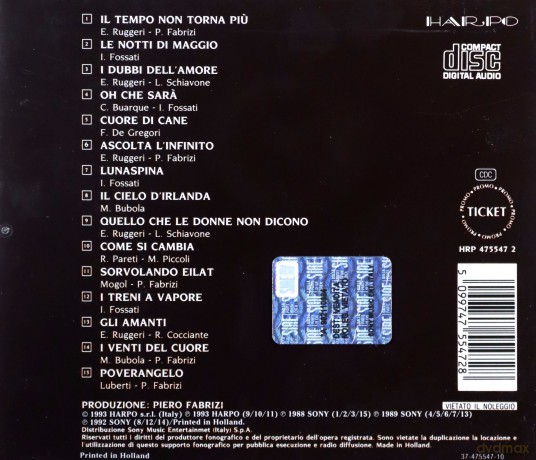Fiorella Mannoia: Le Canzoni [CD]