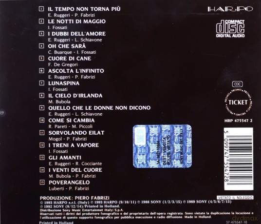 Fiorella Mannoia: Le Canzoni [CD]