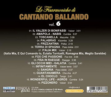 Le Fisarmoniche Vol.6 Di Cantando Ballando [CD]