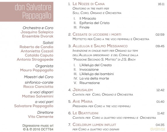 De Candia Roberto: Le Nozze Di Cana Oratorio In 3 P [CD]