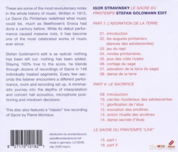Stefan Goldmann: Le Sacre Du Printemps: Stefan Goldmann Edit [CD]