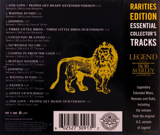 Bob Marley: Legend: Rarities Edition [CD]