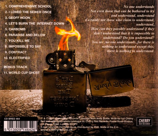 Andy Blade: Let's Burn The Internet Down [CD]