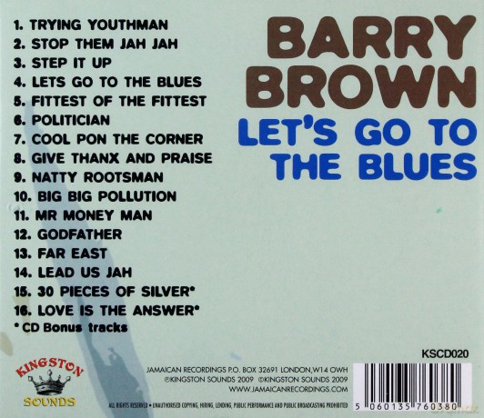 Barry Brown: Lets Go To The Blues [CD]