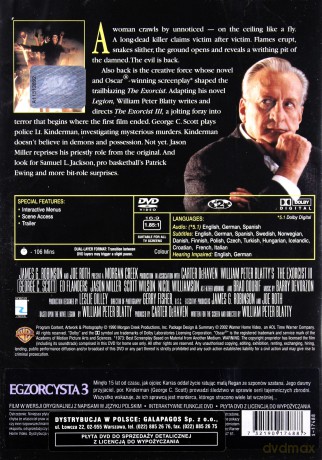Egzorcysta 3 [DVD]