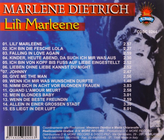 Marlene Dietrich: Lili' Marlene [CD]