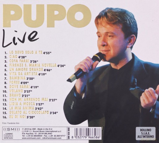 Pupo: Live [CD]