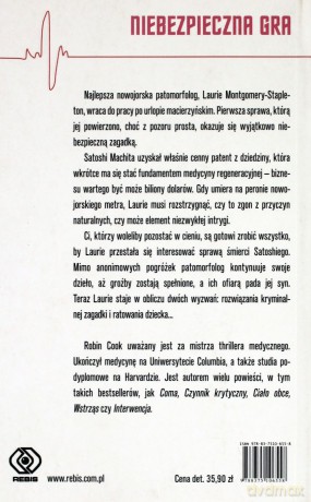 Niebezpieczna Gra - Robin Cook [KSIĄŻKA]