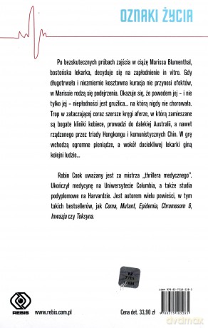 Oznaki Życia - Robin Cook [KSIĄŻKA]