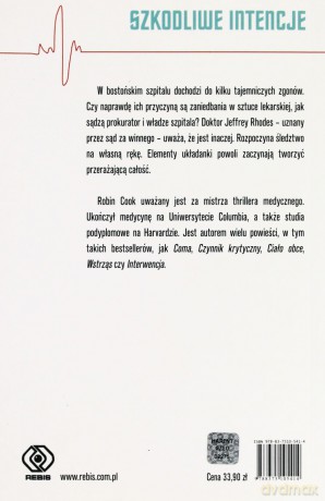 Szkodliwe Intencje - Robin Cook [KSIĄŻKA]