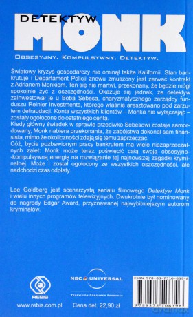 Detektyw Monk Czystym Bankrutem - Lee Goldberg [KSIĄŻKA]