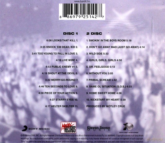 Motley Crue: Live: Entertainment or Death [2CD]