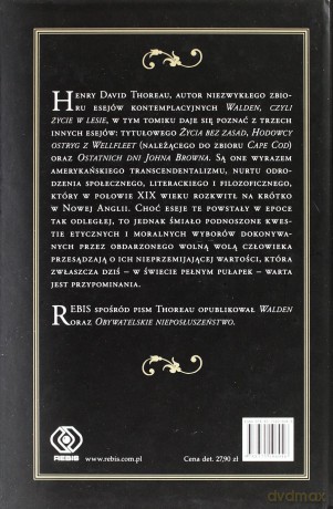 Życie Bez Zasad - David Henry Thoreau [KSIĄŻKA]