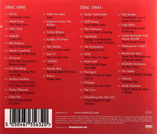 Love Hurts: 40 Of The Most Moving Songs Of All Time [CD]