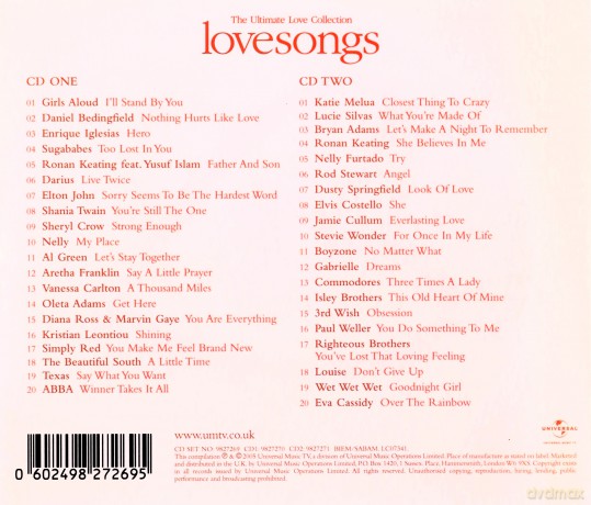 Love Songs - The Ultimate Love Collection [2CD]