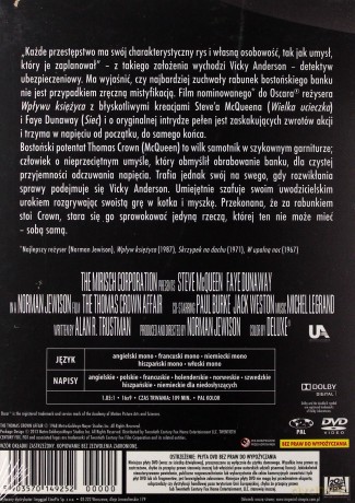 Afera Thomasa Crowna (1968) (Legendy Hollywood) [DVD]