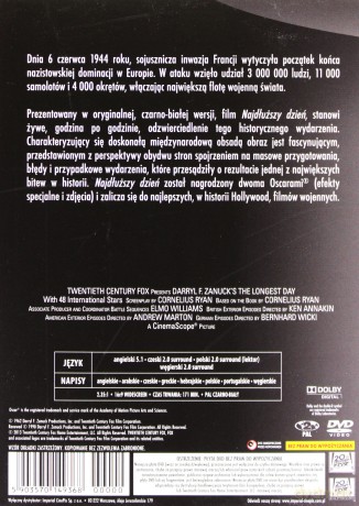 Najdłuższy dzień (polski lektor) (Legendy Hollywood) [DVD]