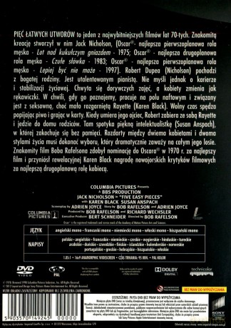 Pięć łatwych utworów (Legendy Hollywood) [DVD]