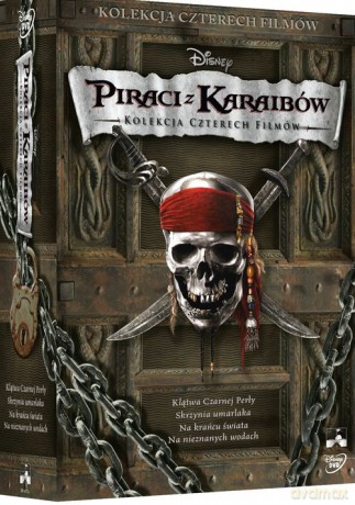 Piraci z Karaibów Quadrilogy BOX: Klątwa czarnej perły / Skrzynia umarlaka / Na krańcu świata / Na nieznanych wodach [BOX] [4DVD]