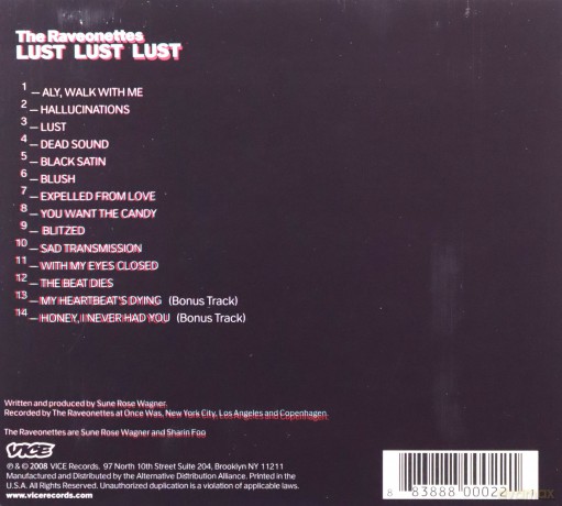 Raveonettes: Lust Lust Lust [CD]