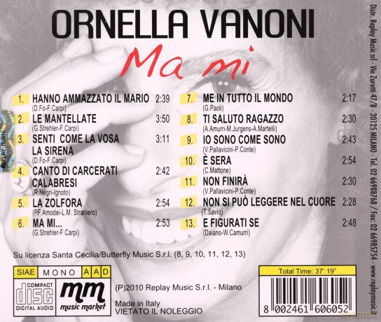 Ornella Vanoni: Ma Mi [CD]