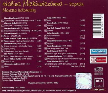 Halina Mickiewiczowna: Maestra of Coloratura [CD]