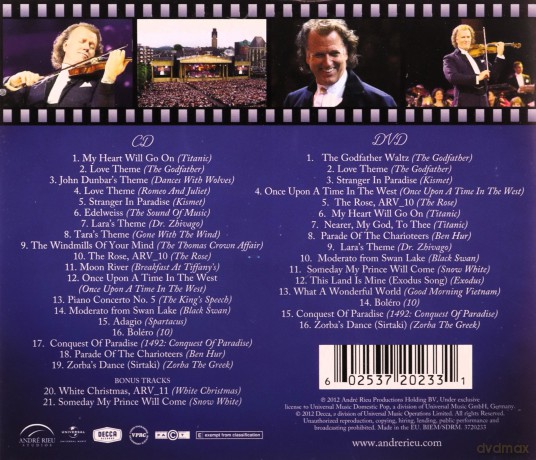 Andre Rieu: Magic Of The Movies [CD]