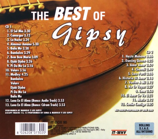 Manolo Los Gipsy: Manolo Los Gipsy The King-Best Of Gipsy [2CD]